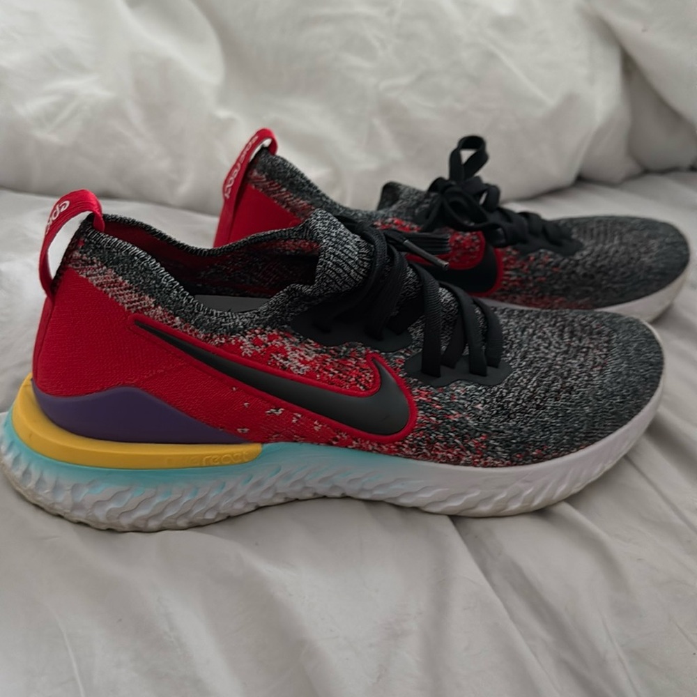 Epic React Flyknit 2 "Black/Hyper Jade" Sneakers - image 1